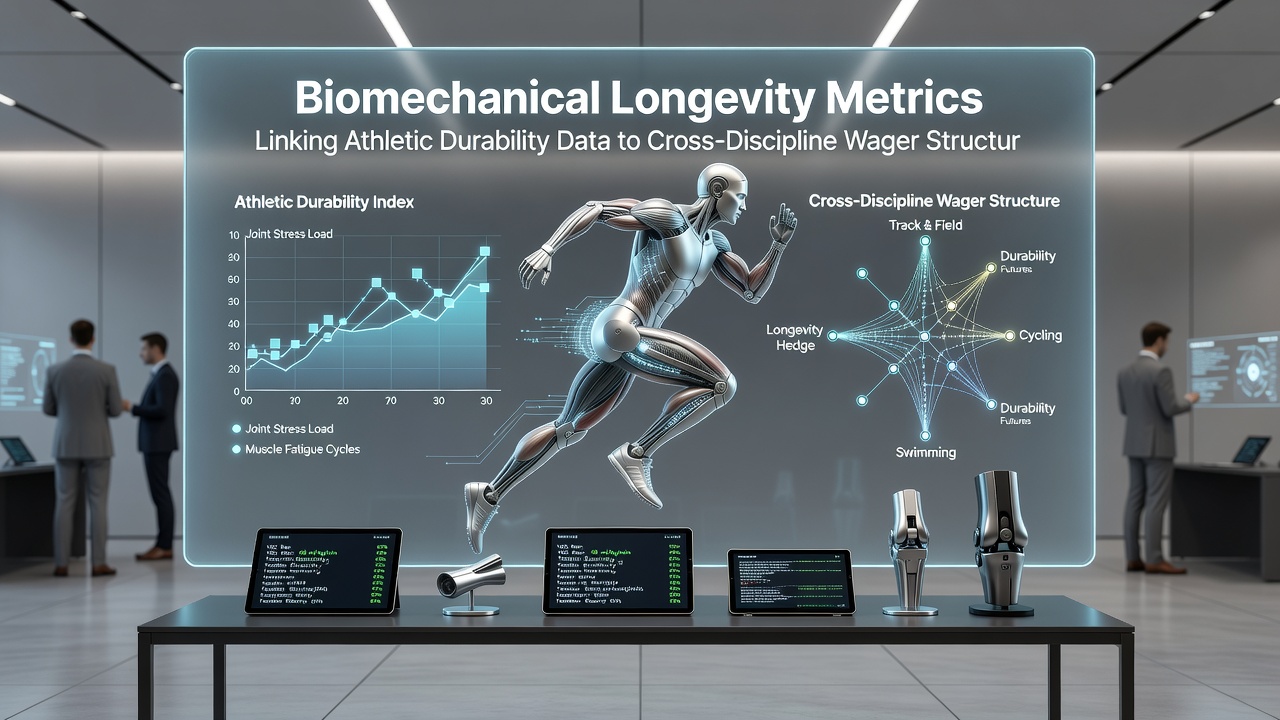 Data visualization dashboard displaying athlete and equine biomechanical metrics overlaid with betting odds adjustments